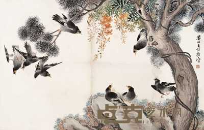 王维翰 花鸟图 镜心 81×125.5cm